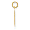 14k Polished and Satin Solid Saint Jude Thaddeus Round Disc Charm