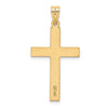 Gold Diamond Accent Flat Latin Cross Pendant