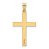 Gold Diamond Accent Flat Latin Cross Pendant