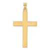 Gold Diamond Accent Flat Latin Cross Pendant