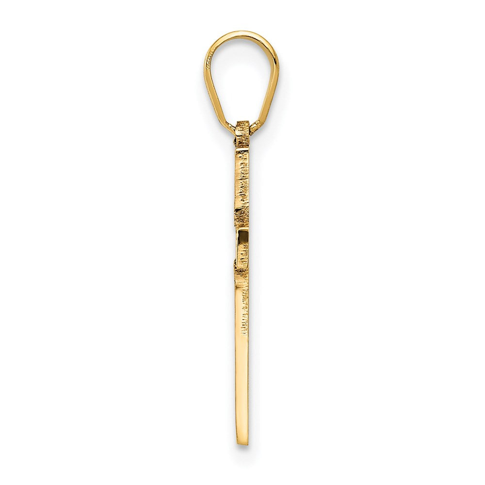 Gold Latin Cross Pendant