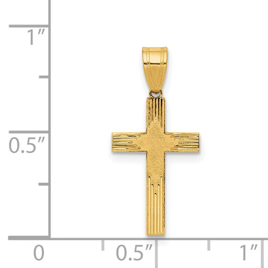 Gold Latin Cross Pendant
