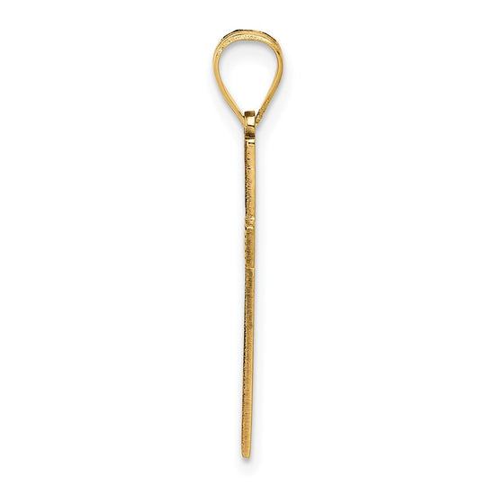 Gold Latin Cross Pendant