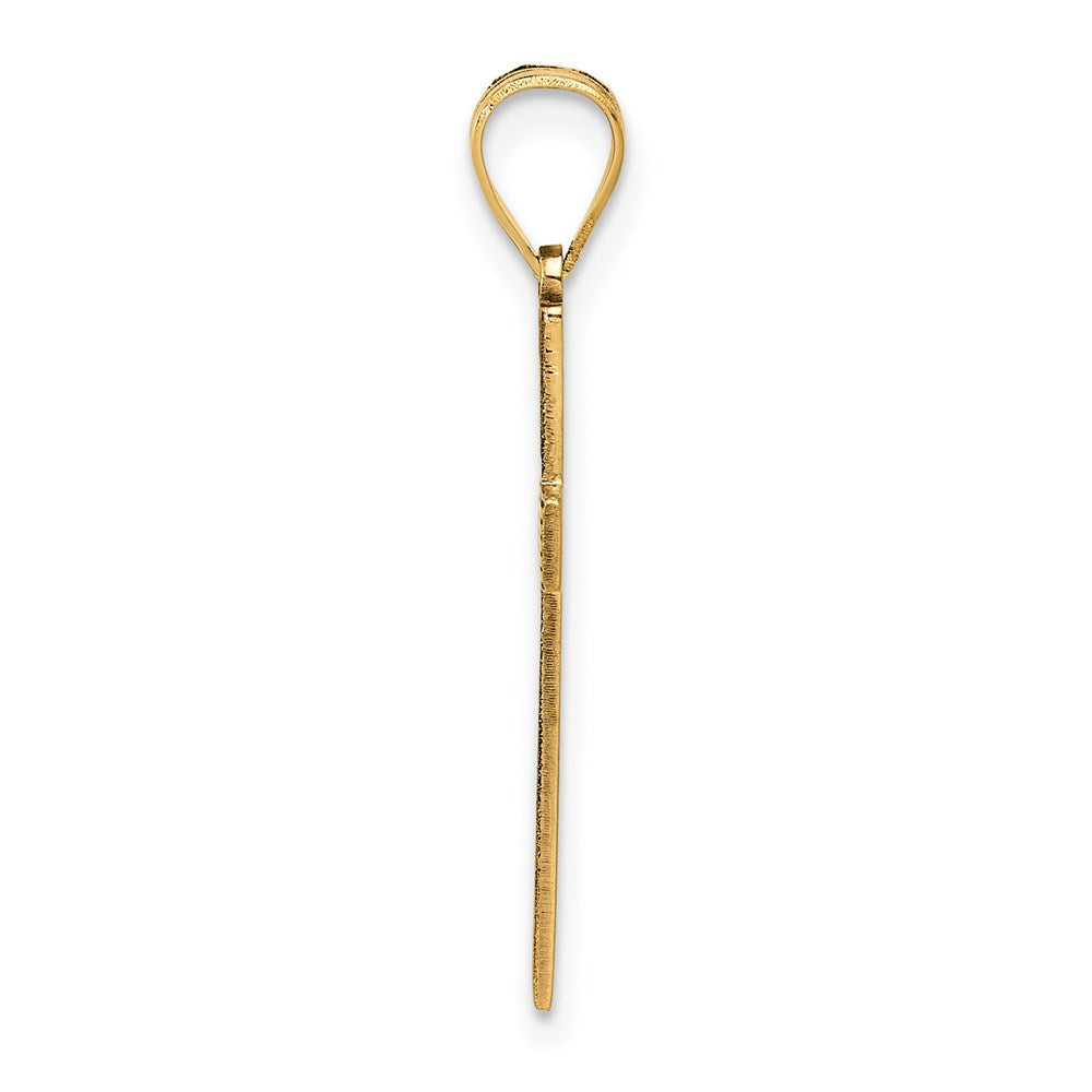 Gold Latin Cross Pendant