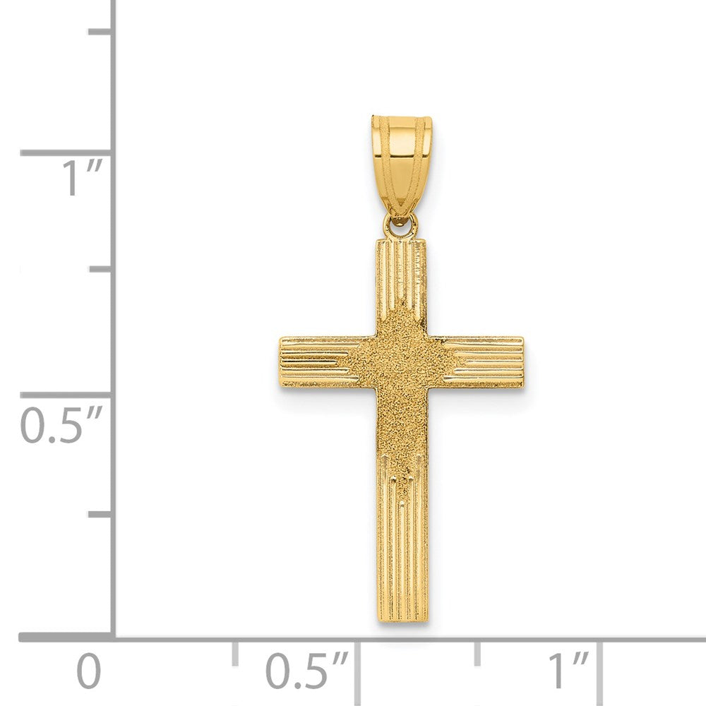 Gold Latin Cross Pendant