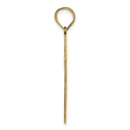 Gold Latin Cross Pendant
