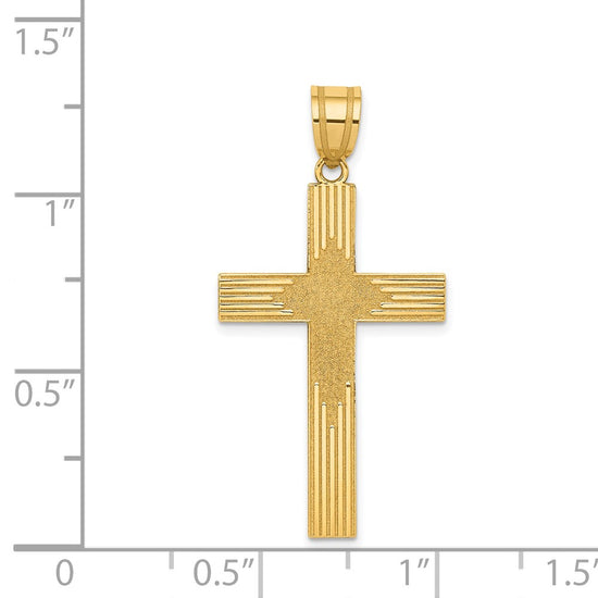 Gold Latin Cross Pendant