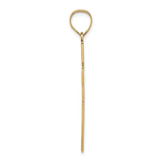Gold Latin Cross Pendant