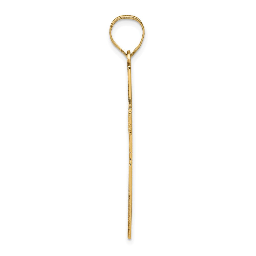 Gold Latin Cross Pendant