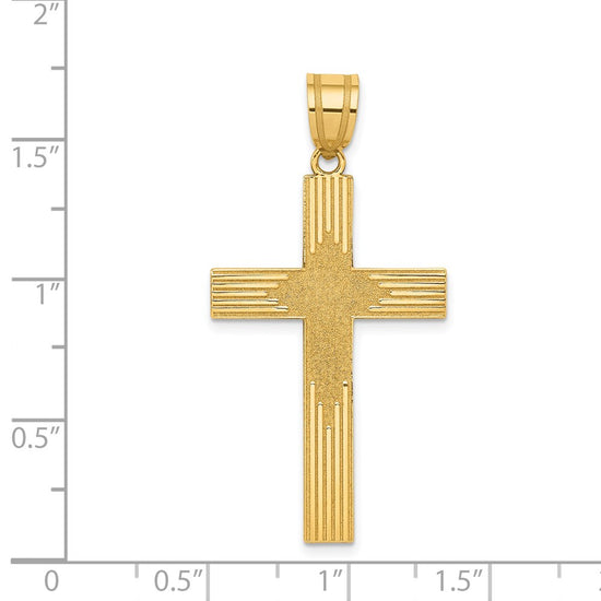 Gold Latin Cross Pendant