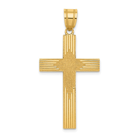 Gold Latin Cross Pendant