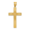 Gold Latin Cross Pendant
