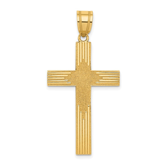 Gold Latin Cross Pendant