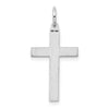 Gold Flat Sandblasted Latin Cross Pendant