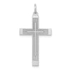 Gold Flat Sandblasted Latin Cross Pendant