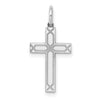 Gold Flat Laser Design Latin Cross Pendant