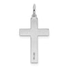 Gold Flat Laser Design Latin Cross Pendant