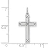 Gold Flat Laser Design Latin Cross Pendant