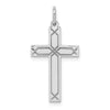 Gold Flat Laser Design Latin Cross Pendant