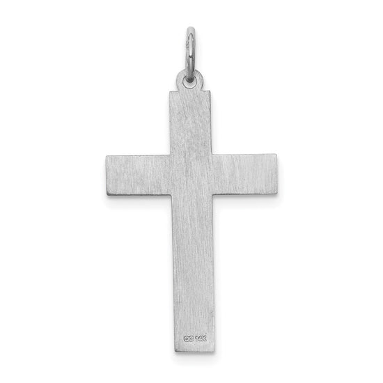 Gold Flat Laser Design Latin Cross Pendant