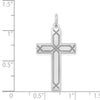 Gold Flat Laser Design Latin Cross Pendant