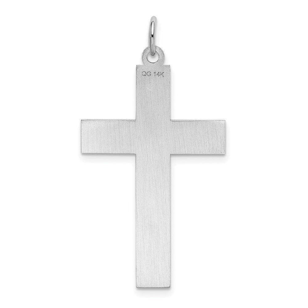 Gold Flat Laser Design Latin Cross Pendant