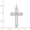Gold Flat Laser Design Latin Cross Pendant