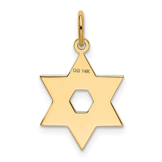 Gold Star of David Pendants