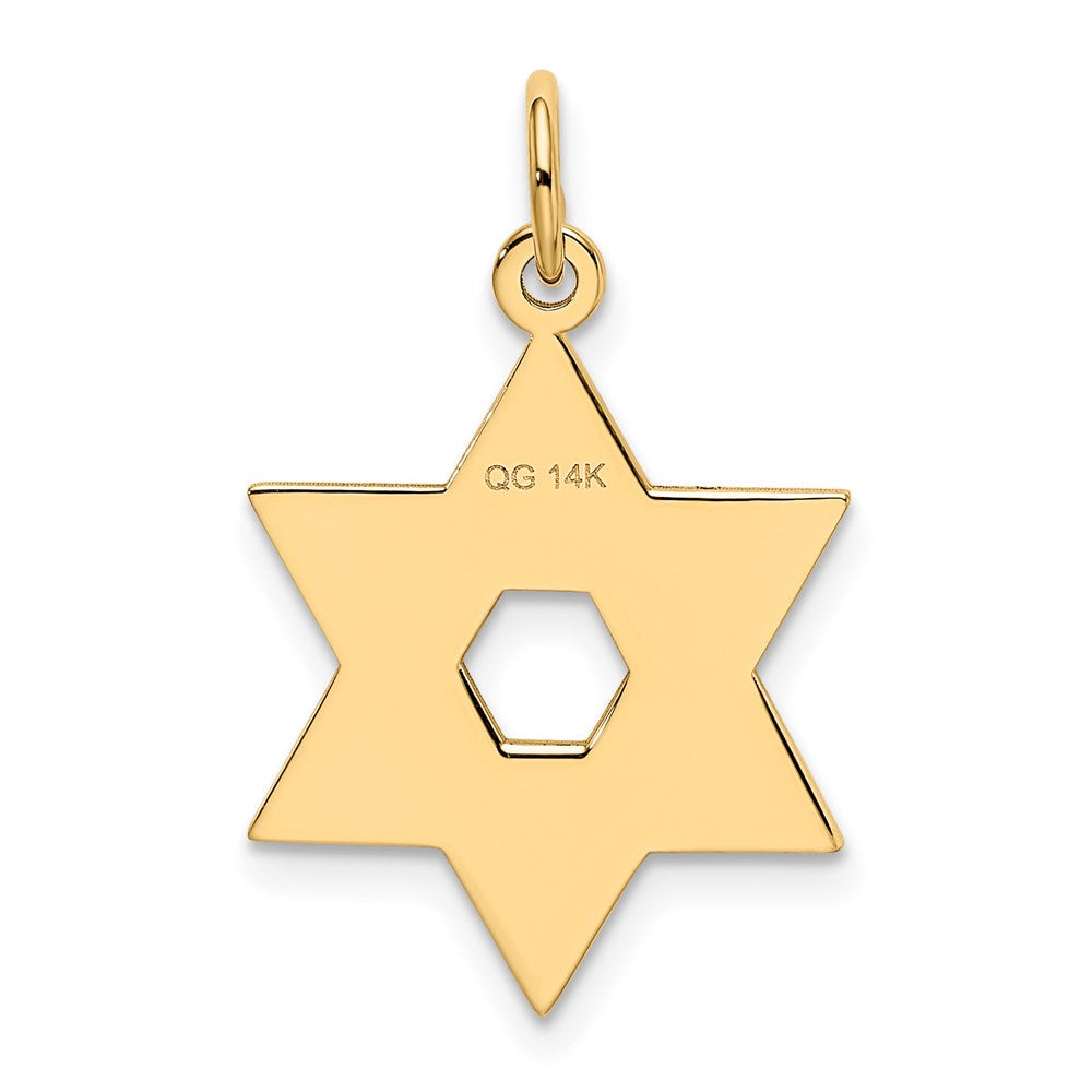 Gold Star of David Pendants
