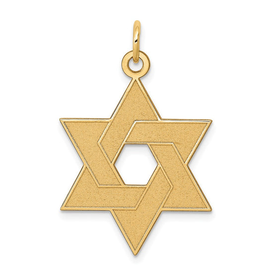 Gold Star of David Pendants