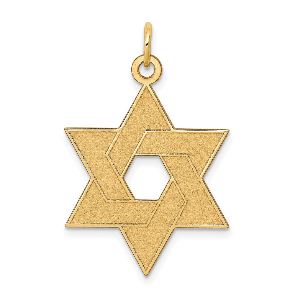 Gold Star of David Pendants