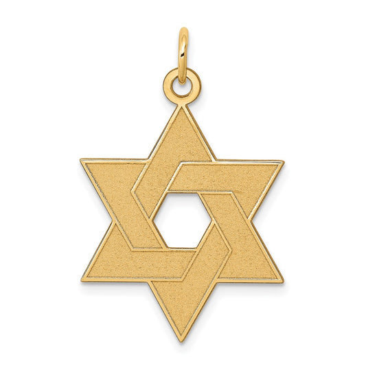 Gold Star of David Pendants