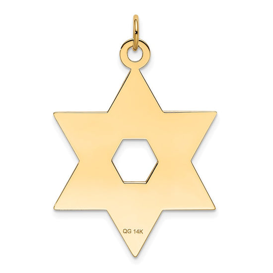 Gold Star of David Pendants