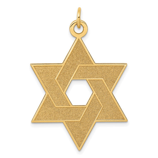 Gold Star of David Pendants