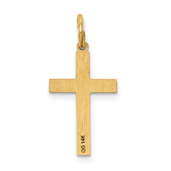 Gold Latin Cross Pendant
