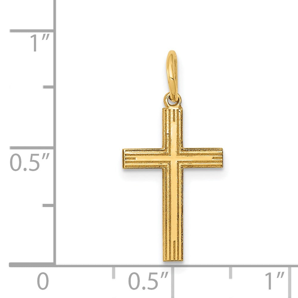 Gold Latin Cross Pendant