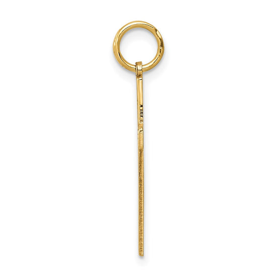 Gold Latin Cross Pendant