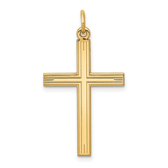 Gold Latin Cross Pendant
