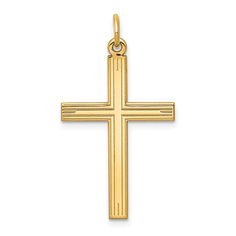 Gold Latin Cross Pendant