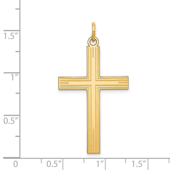 Gold Latin Cross Pendant