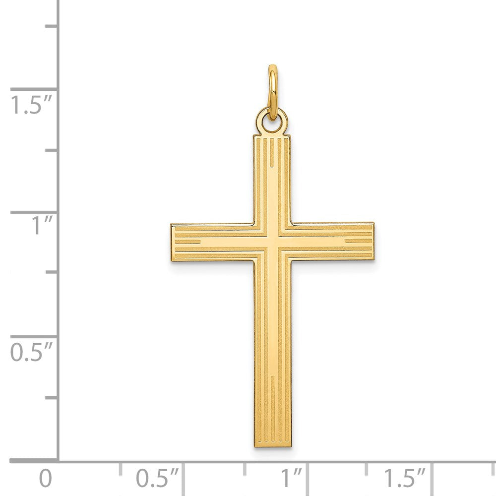 Gold Latin Cross Pendant