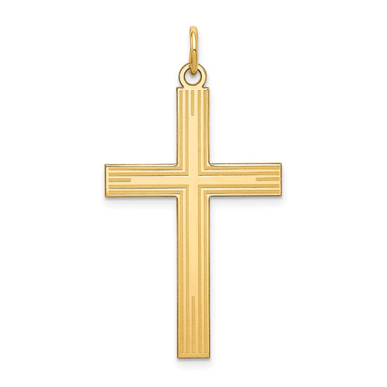 Gold Latin Cross Pendant