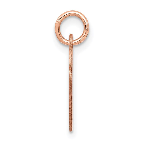 14k Rose Gold Plain .018 Gauge Engraveable Heart 15x14mm Disc Charm