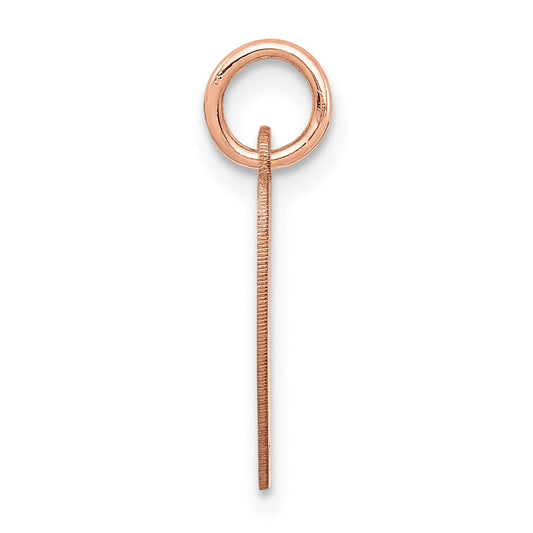 14k Rose Gold Plain .018 Gauge Engraveable Heart 15x14mm Disc Charm