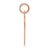 14k Rose Gold Plain .027 Gauge Engraveable Heart 21x20mm Disc Charm