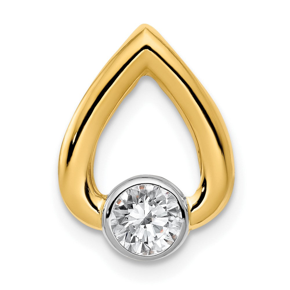 Gold Polished Diamond Slide Pendant Mountings