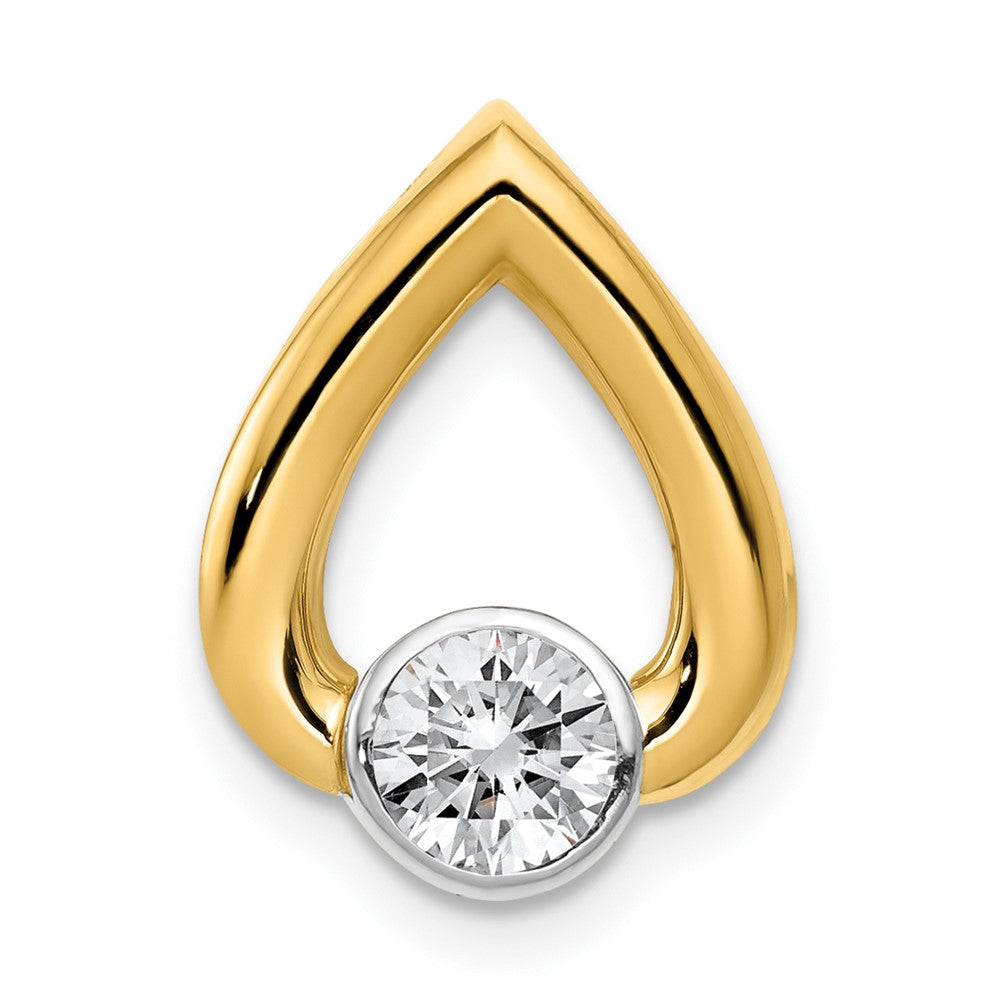 Gold Polished Diamond Slide Pendant Mountings