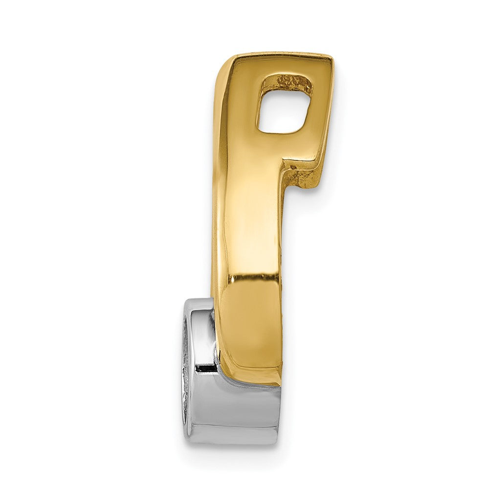 Gold Polished Diamond Slide Pendant Mountings