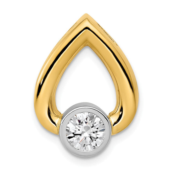 Gold Polished Diamond Slide Pendant Mountings