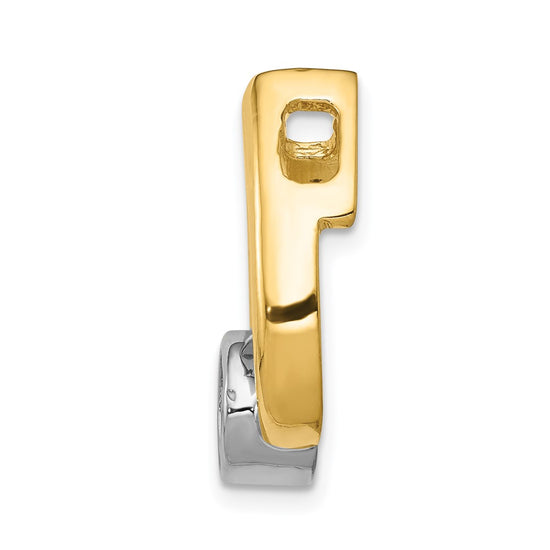 Gold Polished Diamond Slide Pendant Mountings